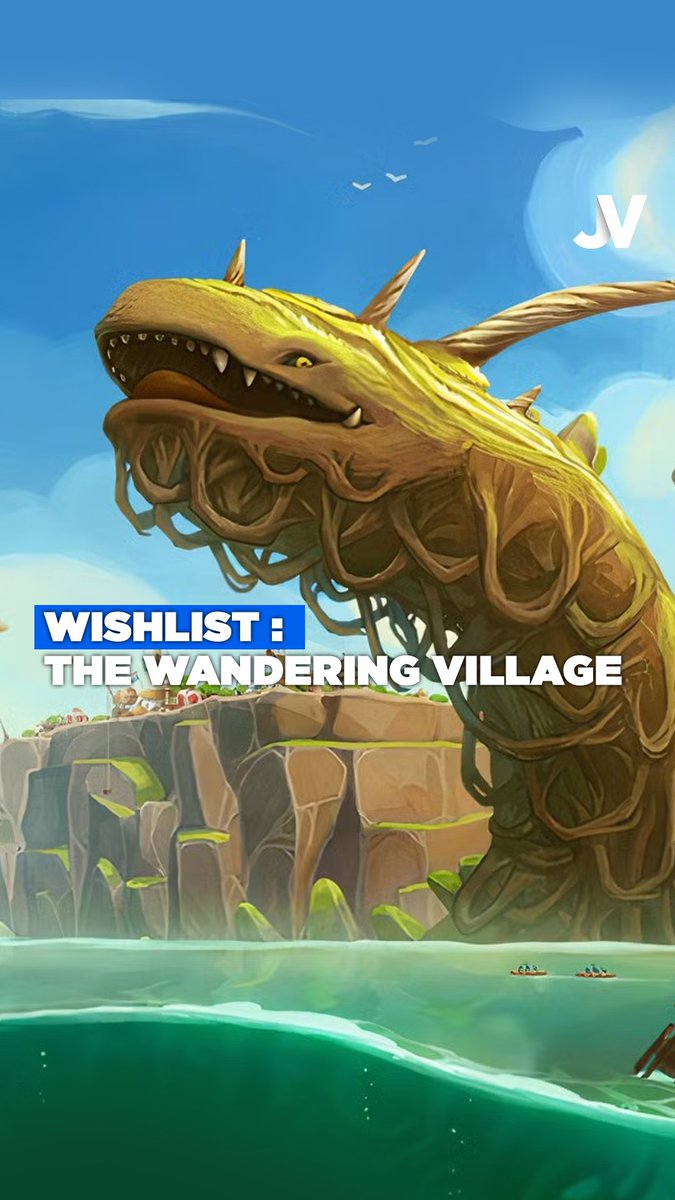 Imaginez un jeu ultra chill dans lequel vous construisez tout un village sur le dos d'une créature gigantesque ! Il faudra aussi prendre soin de la bestiole et vous acclimater aux biomes traversés. (Et ça fait très Ghibli avec sa DA colorée et son ambiance reposante)