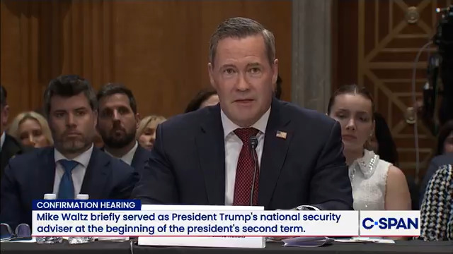 Sen. Chris Coons on Signal gate: "I was hoping to hear you had some sense of regret." Mike Waltz: "There was no classified information on that chat." (Fact check: False. Classified information was shared in that Signal group chat.)