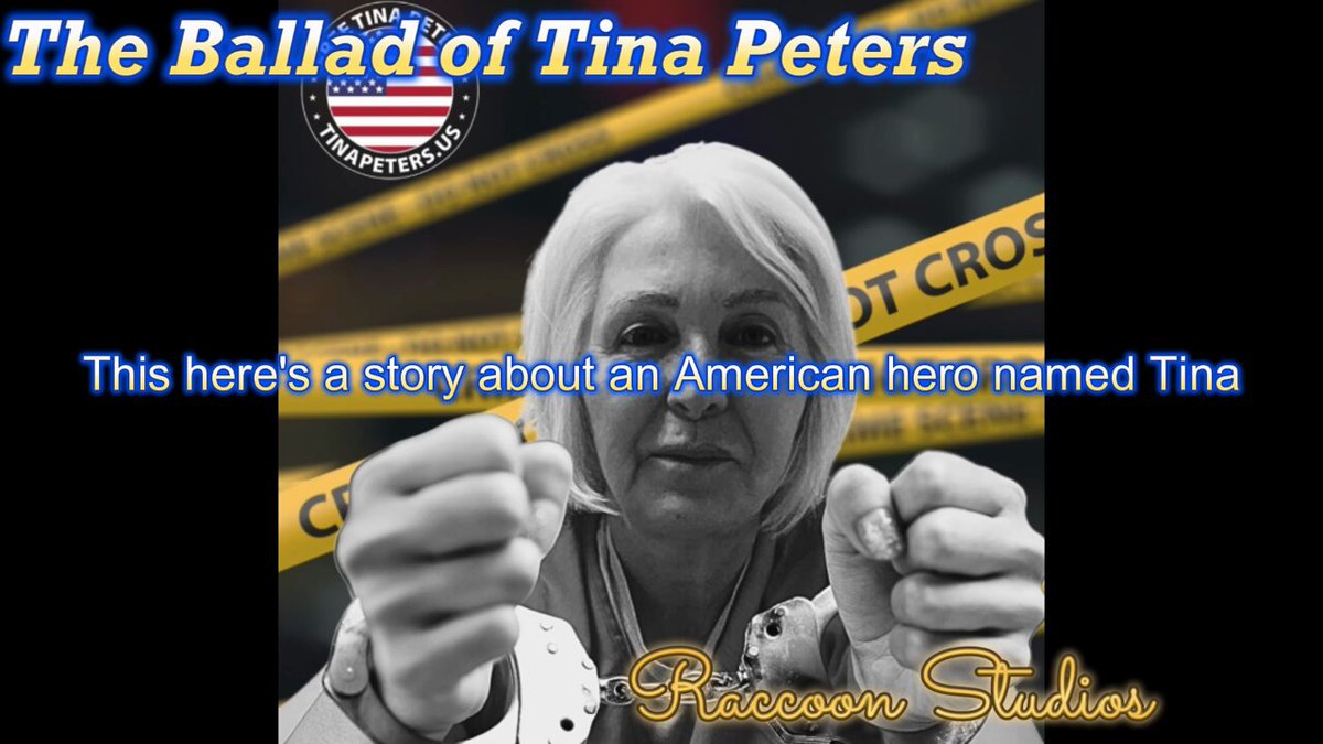 Every worthwhile political movement needs a folk song, says I. I present to you the newest production from Raccoon Studios, perhaps my favorite... The Ballad of Tina Peters. Ashe in America CannCon Patrick Colbeck✝️ Patrick Byrne Attorney General Pamela Bondi FBI Director Kash Patel Tulsi Gabbard 🌺 Dan Bongino Dan Scavino Jr.🇺🇸🦅 Shawn Smith - Quis Custodiet Ipsos Custodes