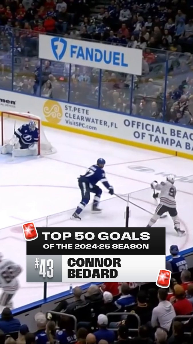 You need to see this shot from Connor Bedard, and it's coming in at goal No. 43 on our list! 😱