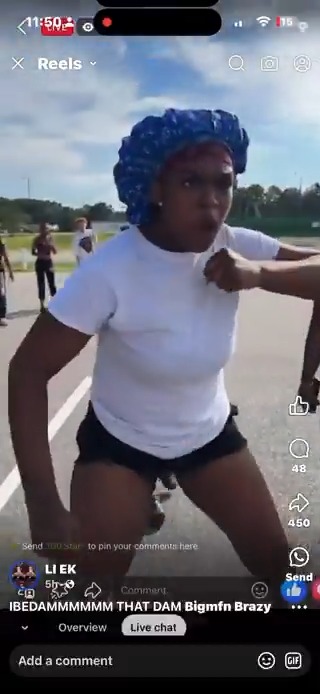 Always be worried if she come outside with her hair wrapped and a bonnet on 😭
