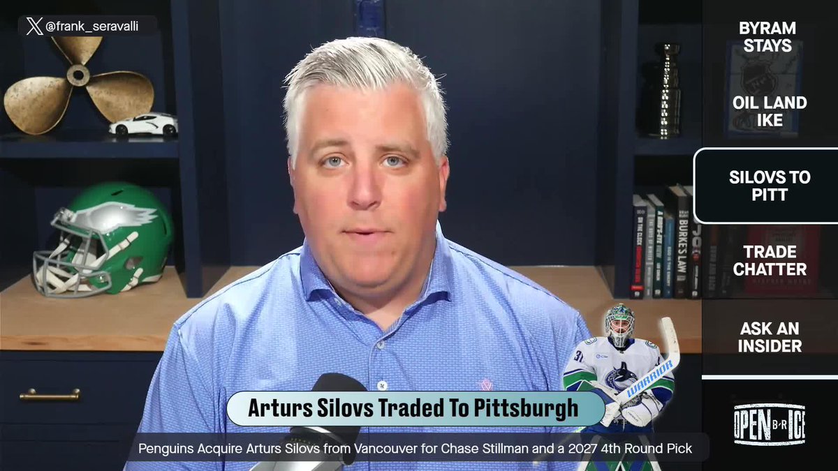 The Oilers were "in the mix" before Arturs Silovs was traded to Pittsburgh 👀 Frank Seravalli
