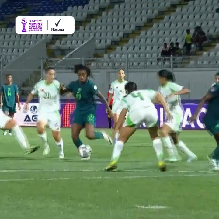 Quick feet, strong hit. 💥 Jennifer Echegini made Matchday 3 Move of the Day hers. 🤩🇳🇬 #TotalEnergiesWAFCON2024 | Rexona NG