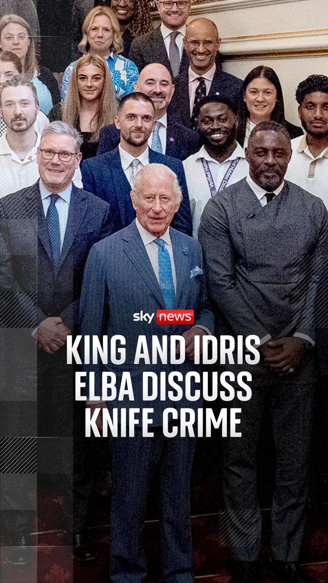Idris Elba joined the King and Sir Keir Starmer to speak about eradicating knife crime in the UK.