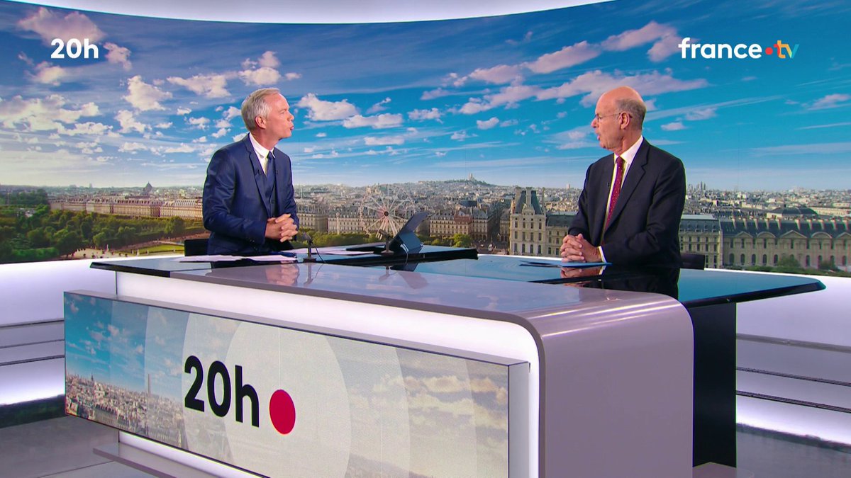 🔴 Suppression de 2 jours fériés : "La production française est insuffisante par rapport à nos concurrents. Il faut que notre production remonte", analyse le ministre de l'Économie, Éric Lombard. #Budget2026 #JT20h