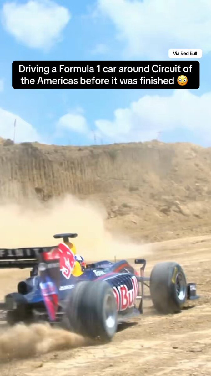 Back in 2011, David Coulthard got a once-in-a-lifetime experience to drive around COTA before it was finished. #F1 🎥: Red Bull