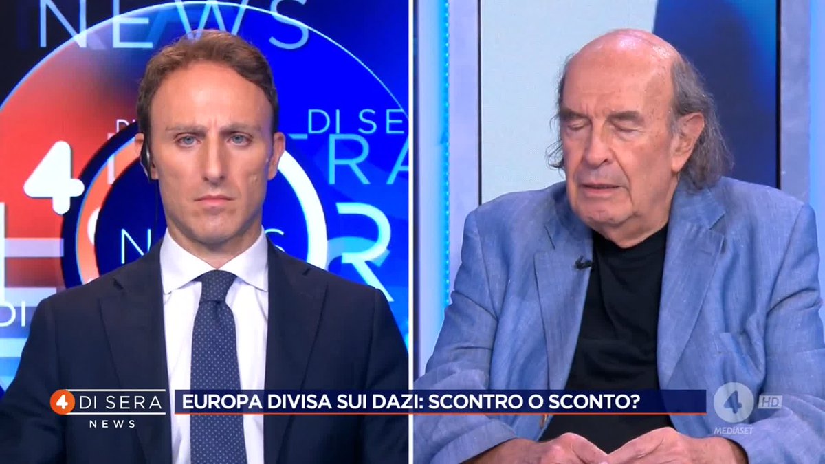 "L'Europa è un baraccone burocratico che non solo non serve a niente ma ci sta danneggiando" Stefano Zecchi è ospite a #4disera