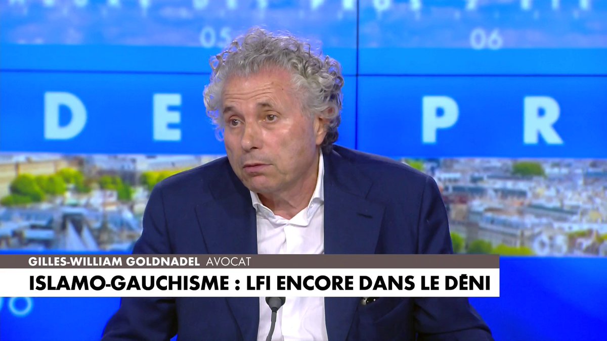 L'avocat Gilles-William Goldnadel estime que «ces gens-là occultent le réel», en évoquant le déni sur la notion d'islamo-gauchisme par LFI et les sympathisans du parti dans #HDPros2