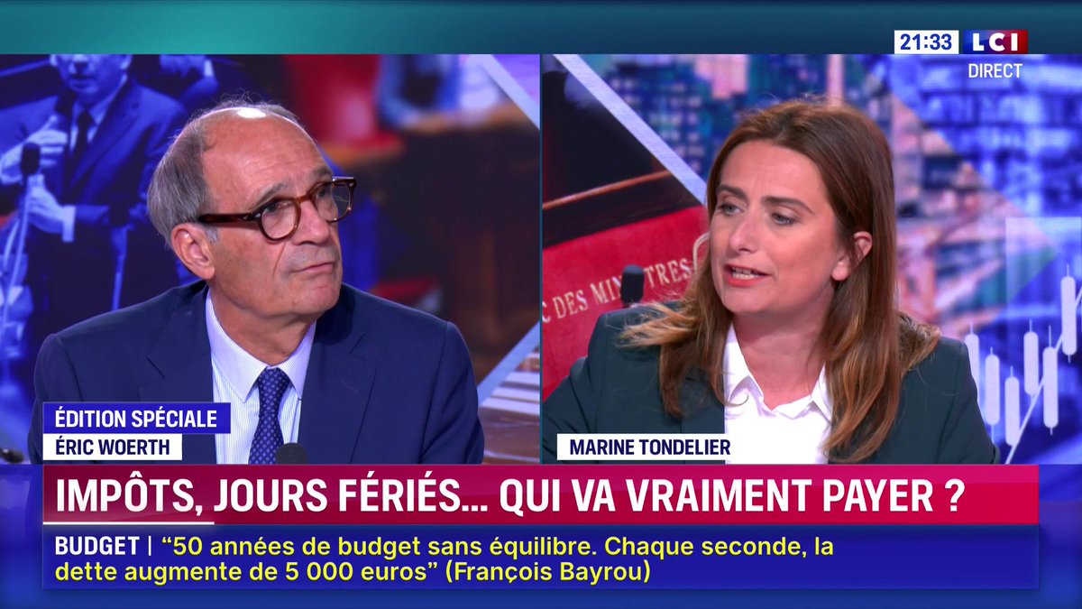 ➡️ Budget 🗣️ "Ce bilan n'est pas le bilan de la gauche, la situation financière telle qu'elle a été dénoncée par Monsieur Bayrou c'est le bilan de huit ans de macronisme" : Marine Tondelier 📺 Suivez notre édition spéciale avec Darius Rochebin