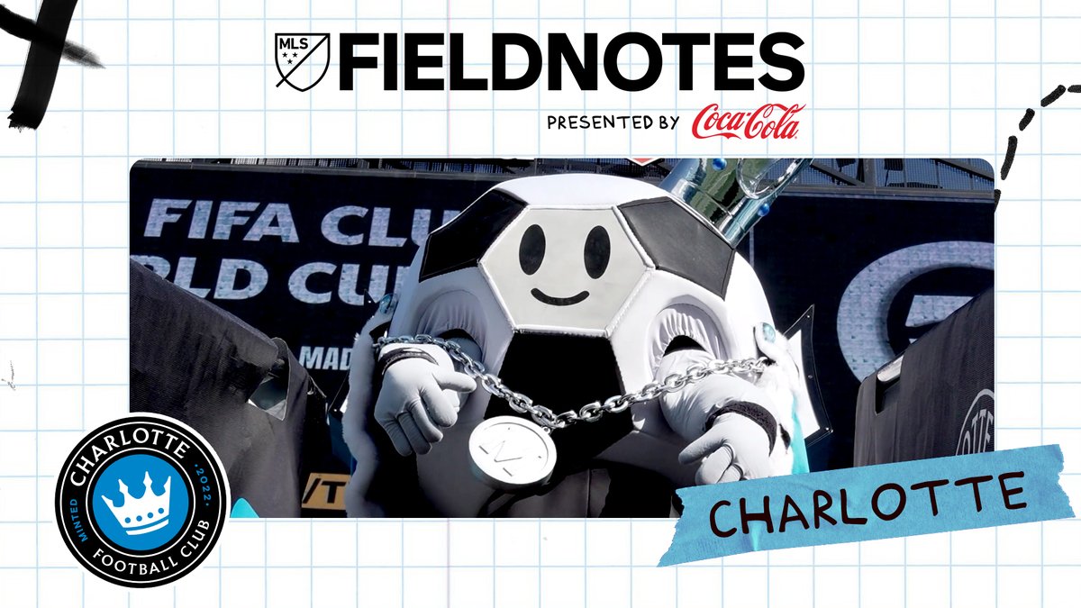 Friendly reminder: Charlotte is a soccer city. 👑 Join Calen Carr as he visits Charlotte FC &amp; celebrates the Queen City’s growing culture. MLS Fieldnotes pres. by Coca-Cola | #FanWorkisThirstyWork