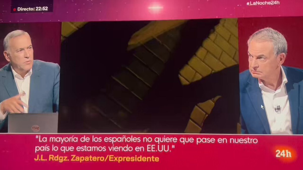 Que grande es Jose Luis Rodríguez Zapatero. Pero muy grande.
