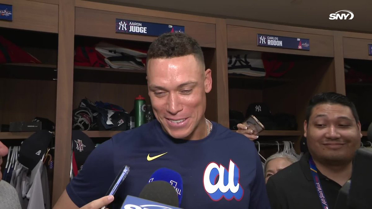 Aaron Judge was asked why top players shy away from competing in the Home Run Derby: "I already did it, I don't know what else you want from me" 🤣