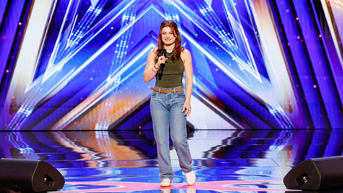 This girl had no idea she was auditioning today… #AGT