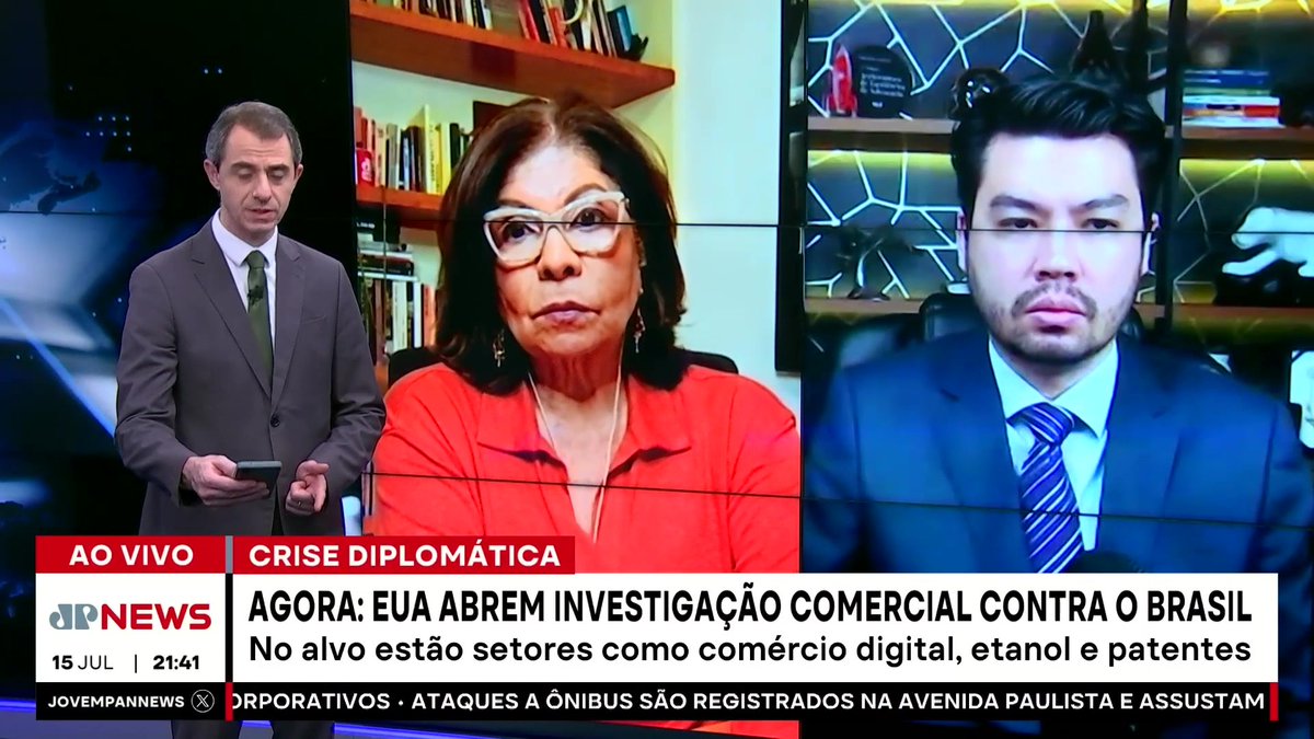 AGORA: EUA abrem investigação comercial contra o Brasil. 📺 Confira na JP News e Panflix 👉 #JornalJP