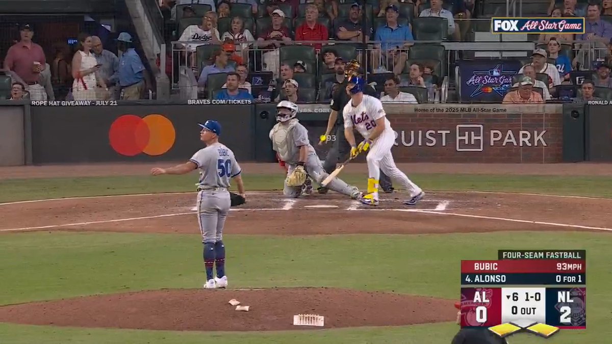 Pete Alonso delivers a 3-run home run! #AllStarGame