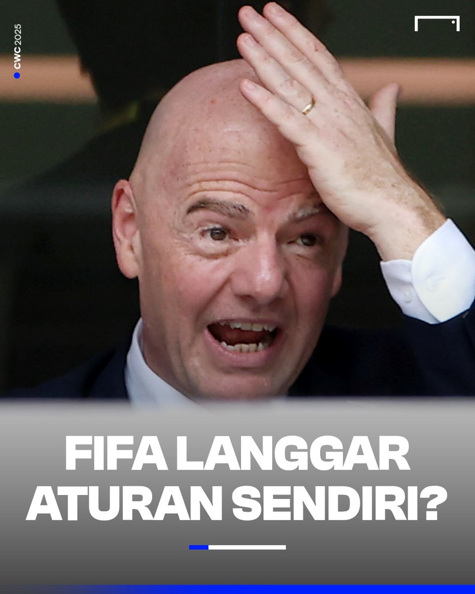 𝗙𝗜𝗙𝗔 𝗟𝗔𝗡𝗚𝗚𝗔𝗥 𝗔𝗧𝗨𝗥𝗔𝗡 𝗦𝗘𝗡𝗗𝗜𝗥𝗜⁉️ Seharusnya paling lama 15 menit, jeda antarbabak di final Piala Dunia Antarklub kemarin malah molor sampai 24 menit untuk mengakomodir halftime show ala Super Bowl 👀 #CWC