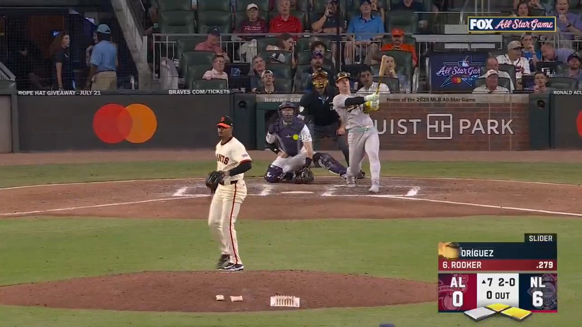 407 feet off the bat of Brent Rooker! #AllStarGame