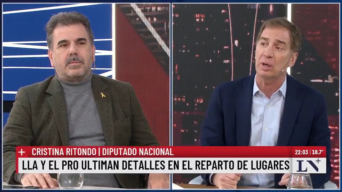 🗣️ "La Libertad Avanza es el frente que más votos arrastra y con mayor identificación". Ritondo y Santilli explicaron por qué no aparece el nombre del Pro ni el color amarillo en la alianza con LLA. 📺 En #ElDiarioDeLeuco