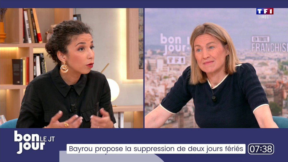 Suppression de jours fériés : "Ce que l'on va demander aux Français, c'est pour deux jours fériés d'aller travailler (...) Tout le monde est mis à l'effort", Astrid Panosyan-Bouvet dans #BonjourLaMatinaleTF1
