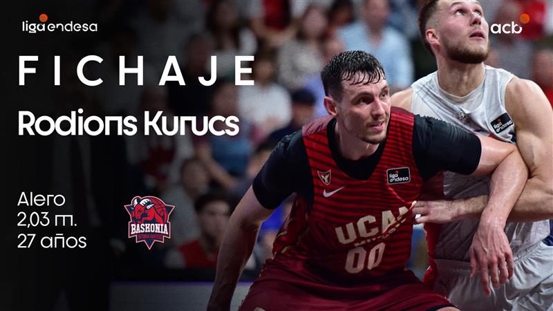 RODIONS KURUCS: polivalencia, talento y potencia para Baskonia ๐ฅ Tras registrar su mejor temporada en #LigaEndesa, el letรณn llega a Vitoria para defender la elรกstica baskonista hasta 2028 โ๏ธ #MercadoACB | Rodions Kurucs