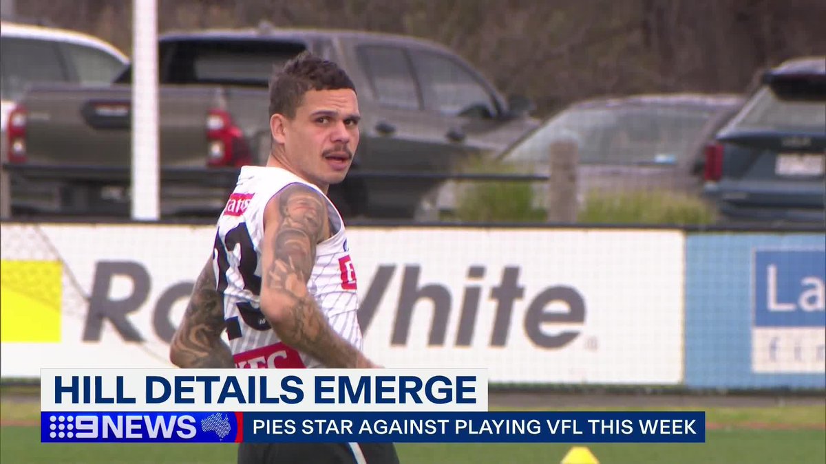 Fresh details have emerged surrounding the ongoing absence of Collingwood forward Bobby Hill. #9News Tom Morris