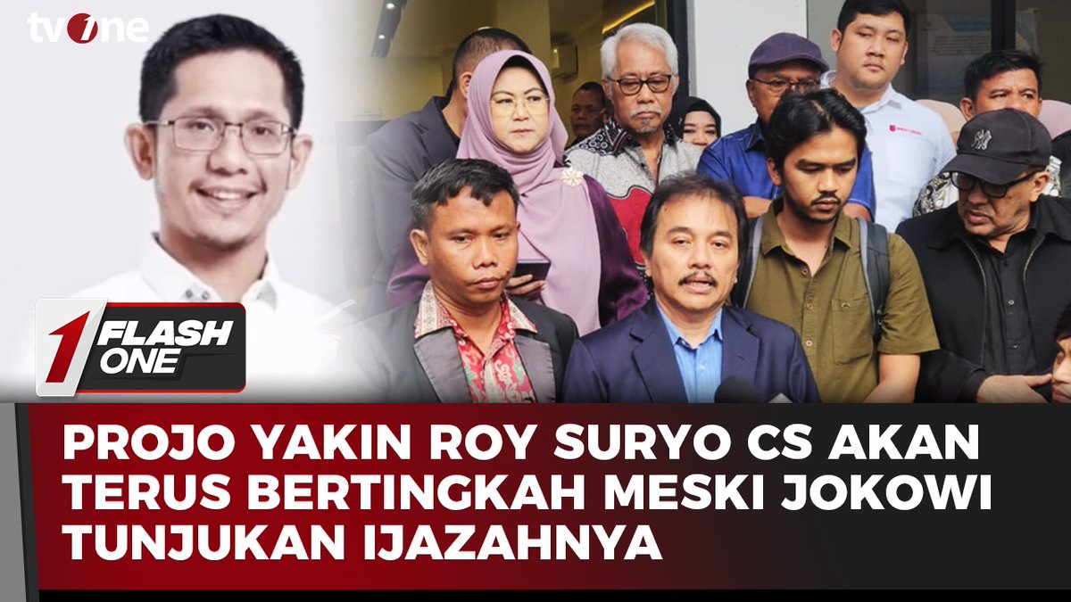 Projo Yakin Roy Suryo CS Akan Terus Bertingkah Meski Jokowi Tunjukan Ijazahnya