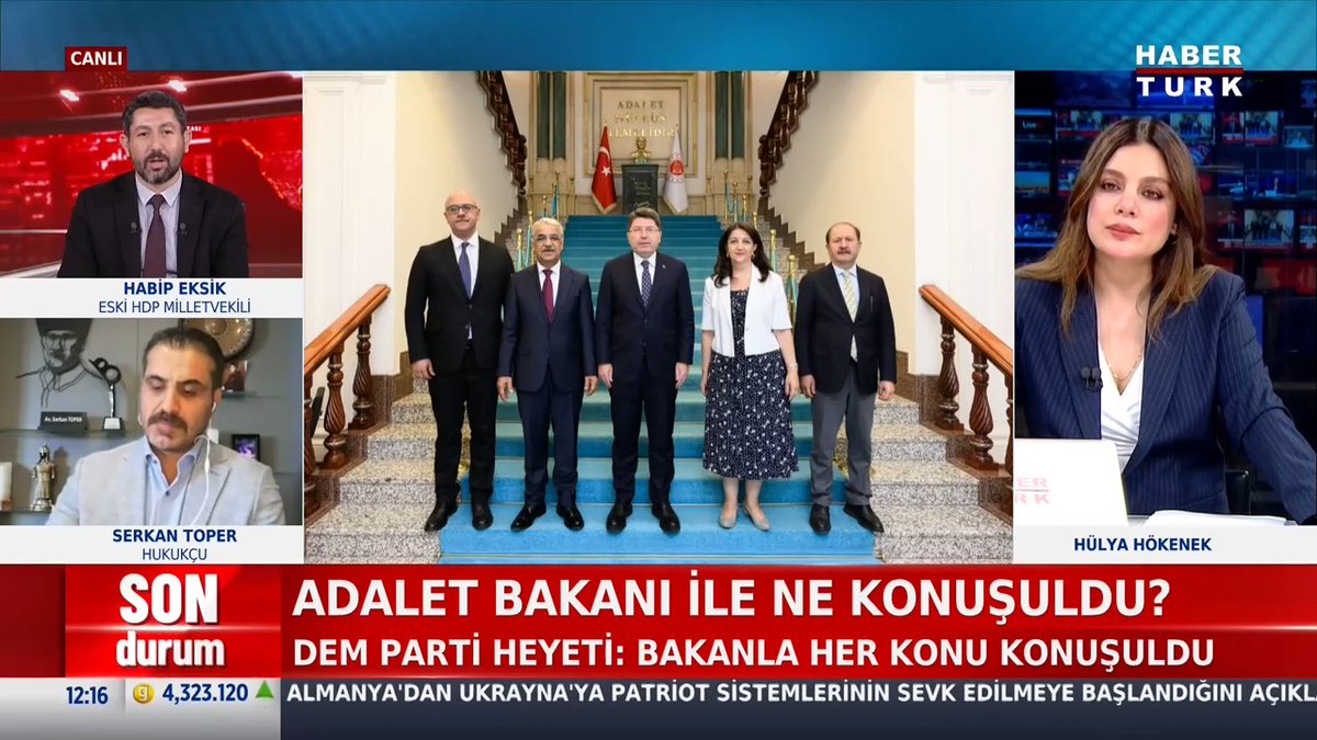DEM heyeti: Adalet Bakanı ile her konu konuşuldu. Görüşmede neler konuşuldu? Eski HDP Milletvekili Habip Eksik #GünOrtası'nda Hülya Hökenek İncedursun'e değerlendirdi.