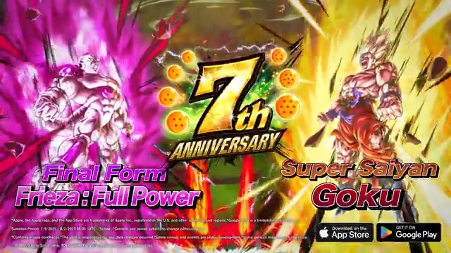 ◤◢◤◢◤◢◤◢◤◢◤◢ #Legends7thAnniversary Campaign Is Still On! ◤◢◤◢◤◢◤◢◤◢◤◢ Watch the special trailer celebrating the new UL characters, Super Saiyan Goku and Final Form Frieza: Full Power! Enjoy the 7th anniv. right to the end! #DBLegends #DragonBall