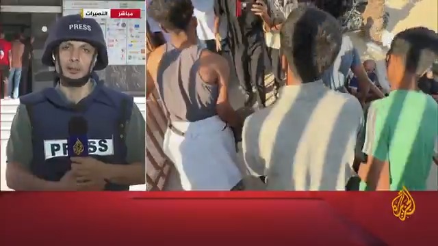 استشهاد نحو 20 فلسطينيا وإصابة آخرين في سلسلة غارات إسرائيلية على مناطق متفرقة في غزة.. آخر التطورات يرصدها مراسلا #الجزيرة هشام زقوت ومؤمن الشرافي #حرب_غزة #الأخبار