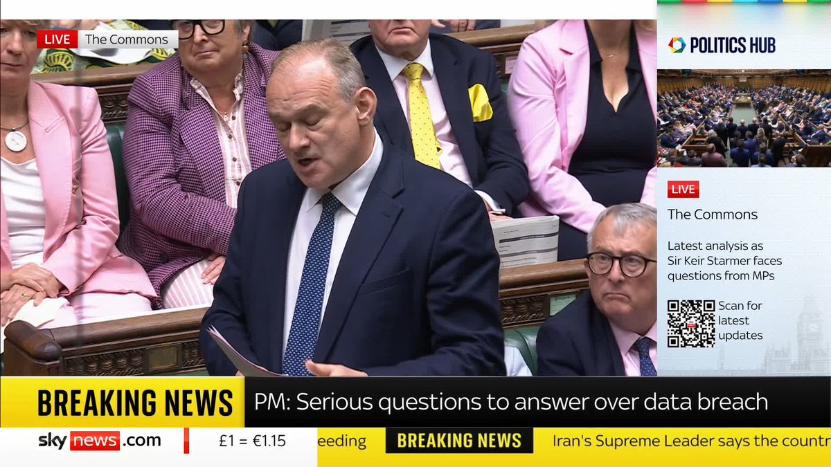 Sir Ed Davey notes the surge in antisemitism in the UK and points to a report by the Board of Deputies of British Jews, which sets out 10 recommendations to tackle the surge. "We must always fight antisemitism wherever we find it," the PM replies.