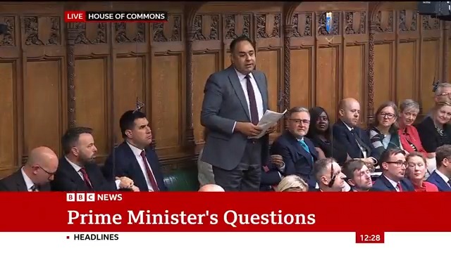 Labour's Imran Hussain asks how many more horrors must we witness in Gaza before the PM acts with sanctions similar to those imposed on Russia Keir Starmer says he's "appalled" by reports of more civilians being killed and calls for a ceasefire #PMQs