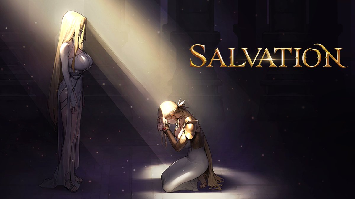 いよいよ明日実装✨ ▶️ストーリーカセット18、「Salvation」 ▶️悪を穿つヴァルキリーたちの物語、「Going Home」 ▶️[新コスチューム] 堕ちた翼 オリビエ ▶️[復刻コスチューム] 虚無の星 グランヒルト ▶️[復刻コスチューム] 取り戻せし運命 神聖ユースティア お楽しみに！！ ＃ブラダス2