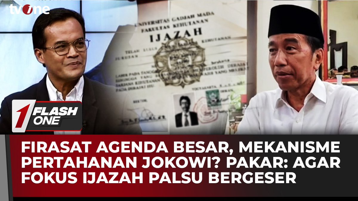 Firasat Agenda Besar, Mekanisme Pertahanan Jokowi? Pakar: Agar Fokus Ijazah Palsu Bergeser