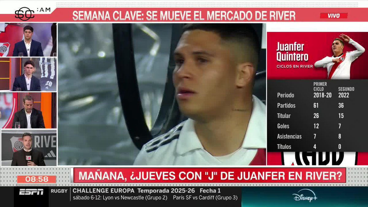 JUEVES CON "J" DE JUANFER: mañana, será el día del arribo de Quintero en Argentina. ¡Toda la información en la voz de Juan Patricio Balbi! 📺 #DisneyPlus