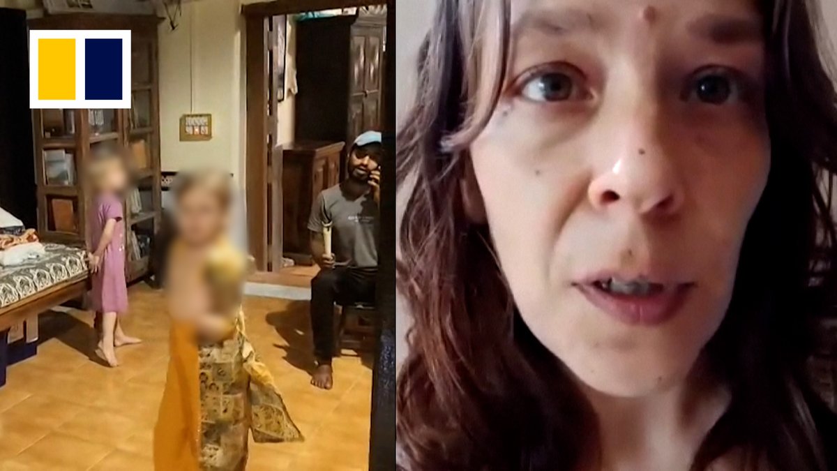 Indian authorities found a Russian woman living in a forest cave with her two young daughters while patrolling a remote area in the state of Karnataka on July 9, 2025. Read more: