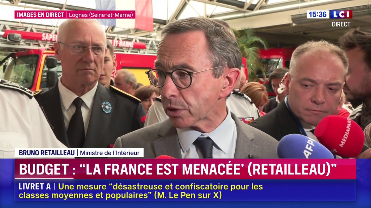 🔴 Budget 🗣️ "Il y a le grand parti du déni, les Insoumis, le RN, pour qui il n'y a pas de problème. Je n'appartiens pas à ce cartel du déni, il faut avoir ce langage de vérité vis-à-vis des Français en disant qu'on ne peut plus vivre avec ce train de vie" : Bruno Retailleau