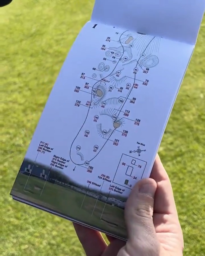 For 10 pounds/$14 USD, fans The Open can have the exact same yardage book the players get 📖