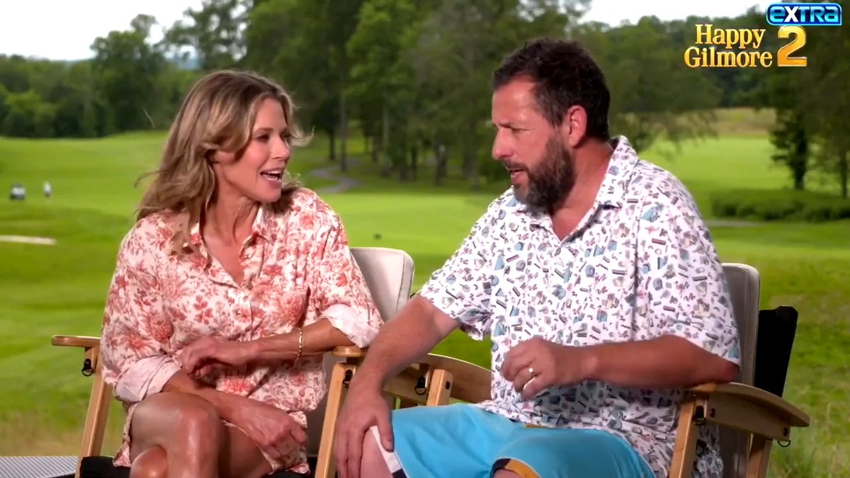 Adam Sandler says Travis Kelce and Bad Bunny both did some great improving on the #HappyGilmore2 set! 😆 Full interview 🔗: Paul Costabile