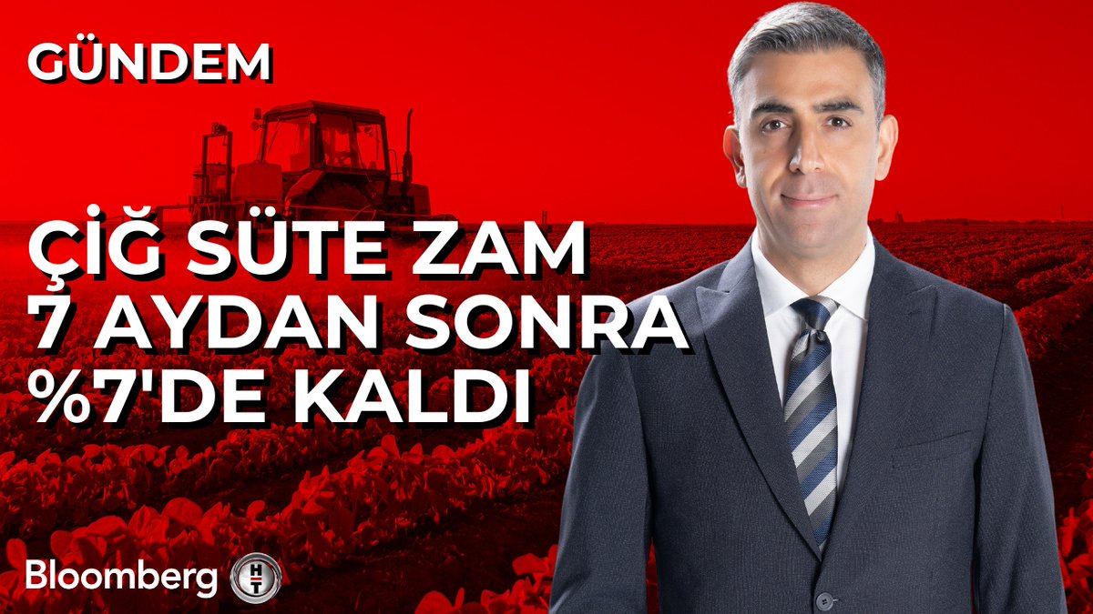 📍 Çiğ süte zam 7 aydan sonra %7'de kaldı.