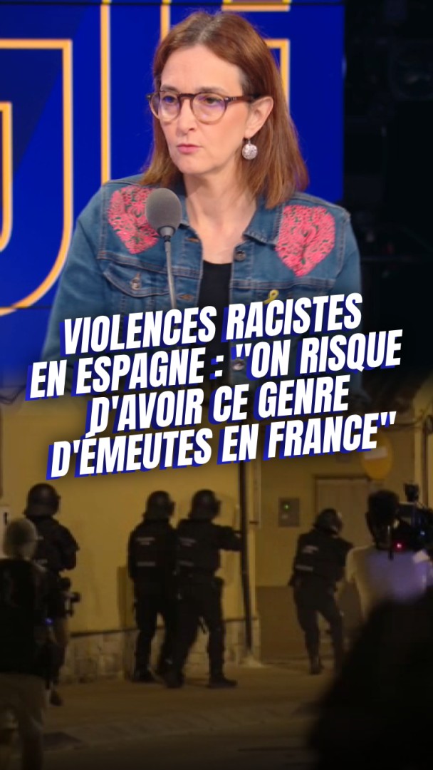 🇪🇸 Des violences racistes contre la population immigrée ont éclaté dans le sud-est de l'Espagne. 🗣️💬 Pour Barbara Lefèvre, "si ça continue comme ça, on risque d'avoir ce genre d'émeutes en France"#GGRMC