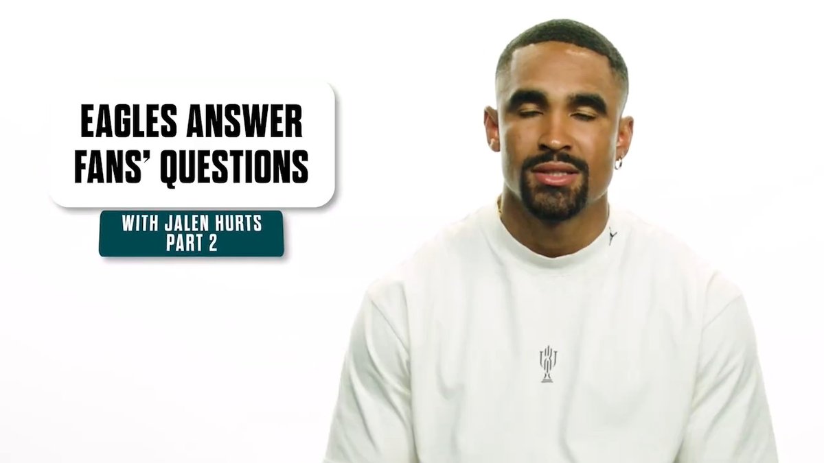 Faith. Family. Championships. QB1 is back to answer more of your questions. Jalen Hurts | #FlyEaglesFly