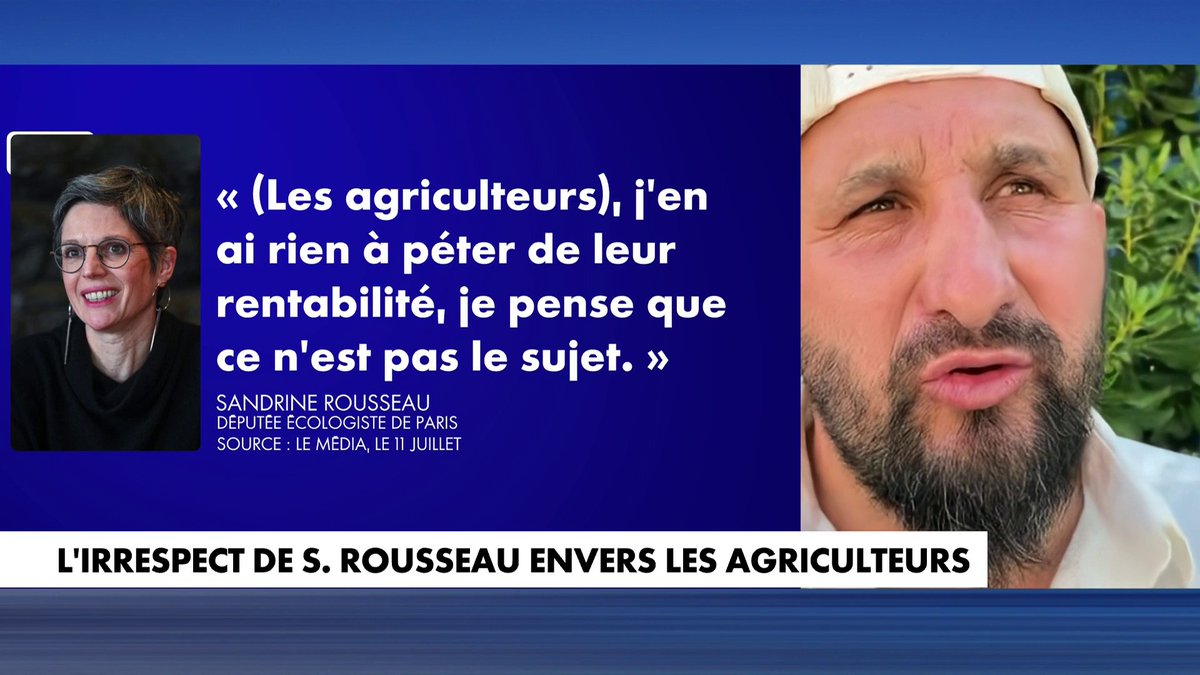 «Il faudrait qu’ils mangent de la viande, je pense qu’ils ont sûrement des neurones grillés pour tenir des propos comme ça », estime Jérôme Bayle, agriculteur, par rapport à certains élus écologistes dans #Punchline