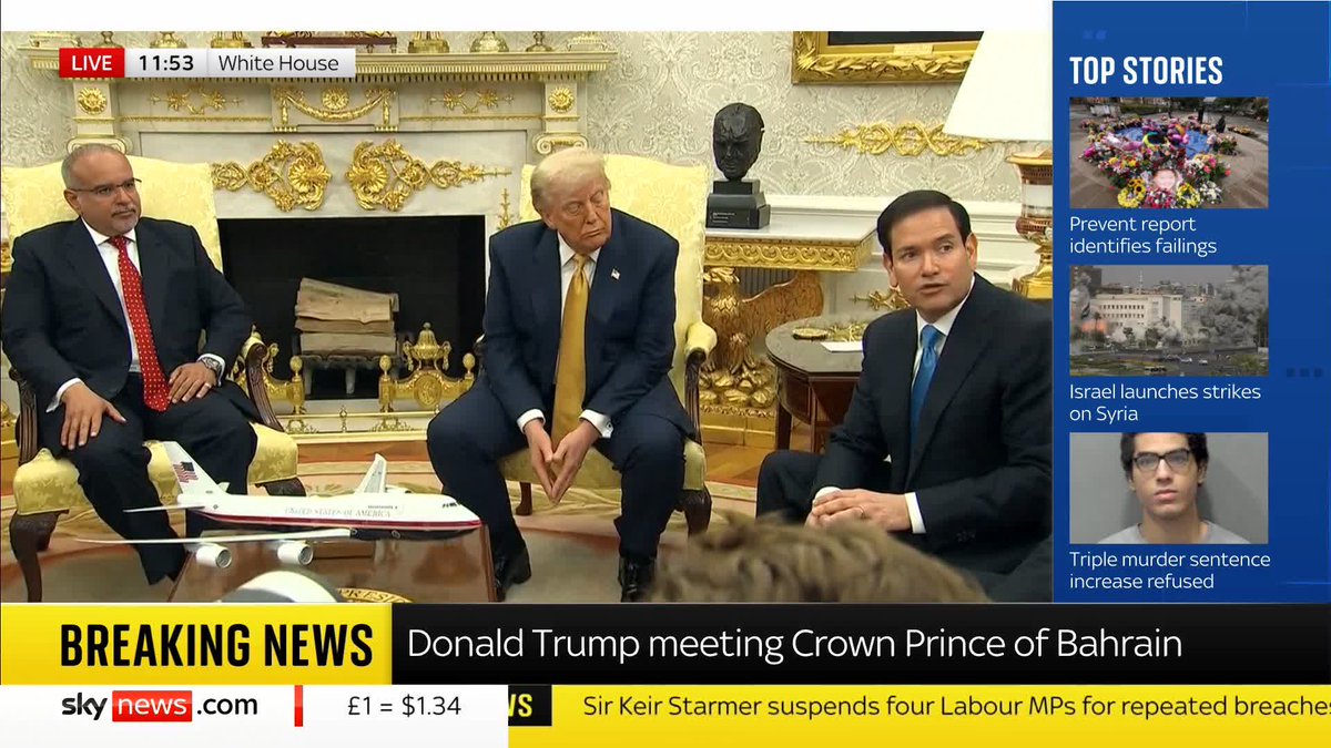 US Secretary of State Marco Rubio describes the situation in Syria as "complicated". He says there has been a "misunderstanding" between Israel and Syria but "we think we're on our way towards a real de-escalation". Read more ➡️ 📺 Sky 501 and YouTube