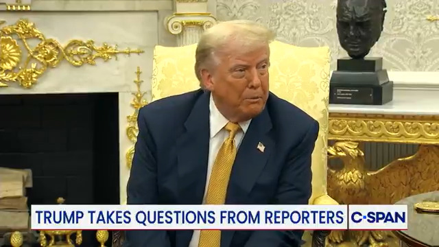 President Trump on Jeffrey Epstein: "He's dead. He's gone. And all it is is certain Republicans got duped by the Democrats and they're following a Democrat playbook."
