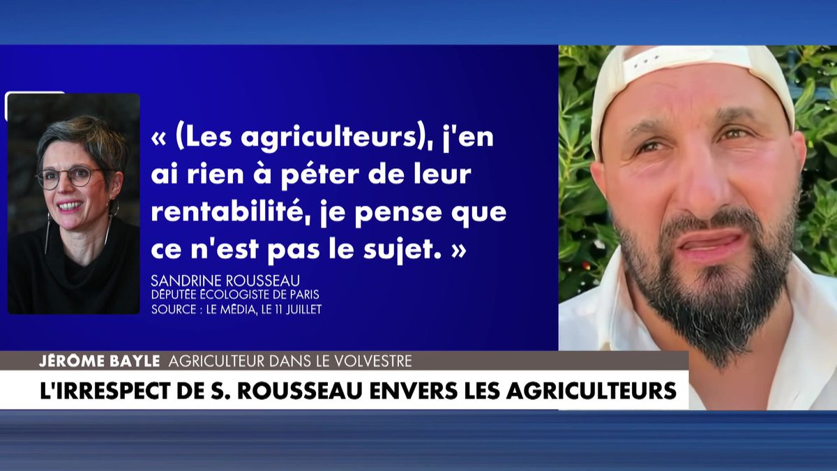 "Je ne suis pas sûr qu’elle ait les capacités de travailler 15 heures par jour, de travailler avec le soleil, la pluie... Ces gens-là, il vaut mieux qu’ils restent dans le 7e arrondissement” réagit un agriculteur, dans #Punchline sur #Europe1