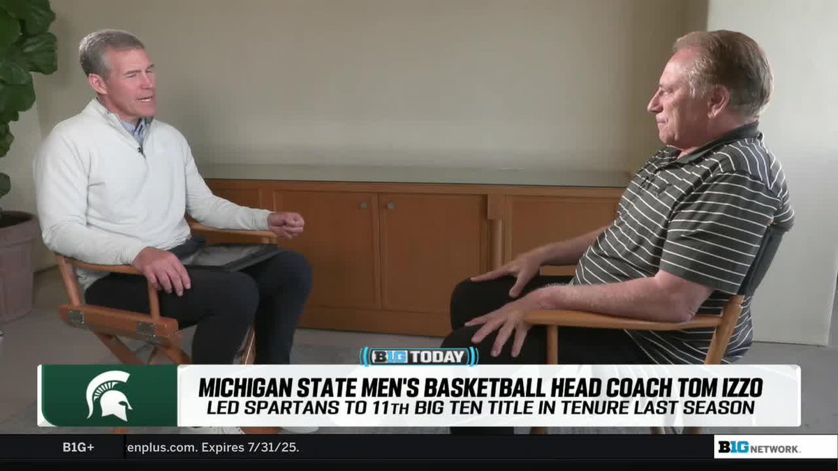 "My first Big Ten win was against Indiana, so it's kinda apropos that it happened at the end." Tom Izzo reflects on passing Bob Knight to become the winningest HC in #B1GMBBall history 👇 #B1GToday x Michigan State Men's Basketball