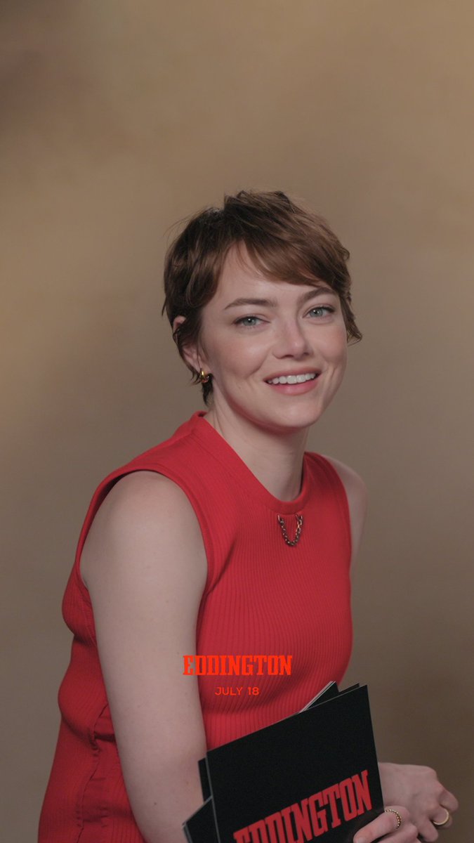 Smash that like button. EDDINGTON star Emma Stone and filmmaker Ari Aster get inside each other's head with a game of word association.