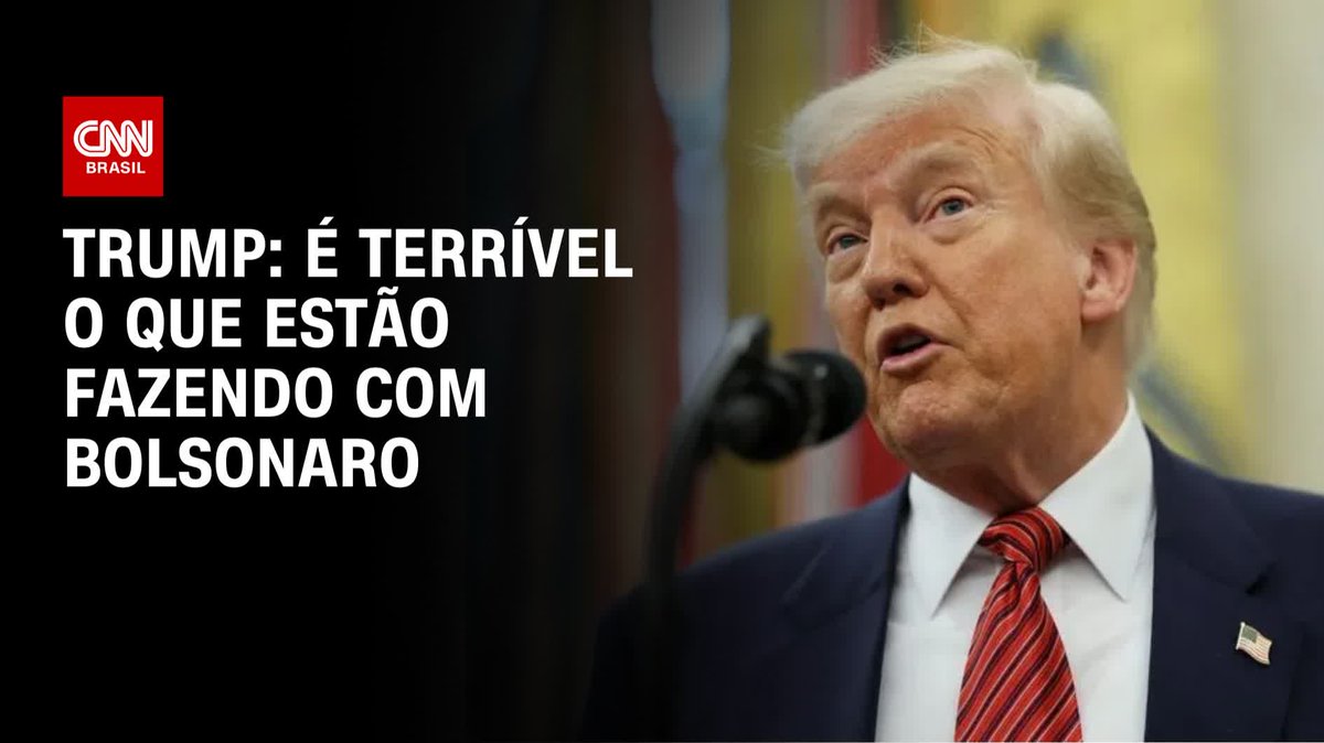 Trump: É terrível o que estão fazendo com Bolsonaro; assista #Bastidores