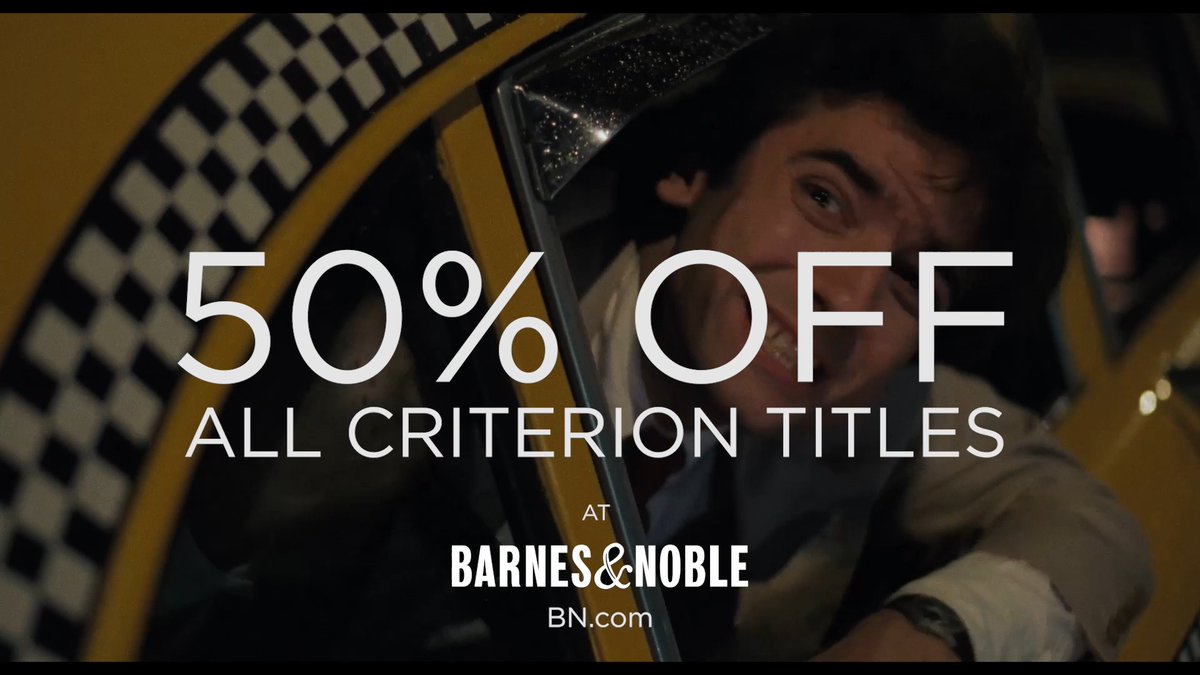 Don't miss your chance to get 50% OFF all Criterion discs at Barnes & Noble! ❤️💿 Shop both online and in stores through July 27 and save on new 4K editions, box sets, and so much more!