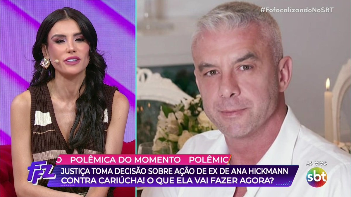 Cariúcha se pronuncia sobre ação movida por ex de Ana Hickmann contra ela! #FofocalizandoNoSBT